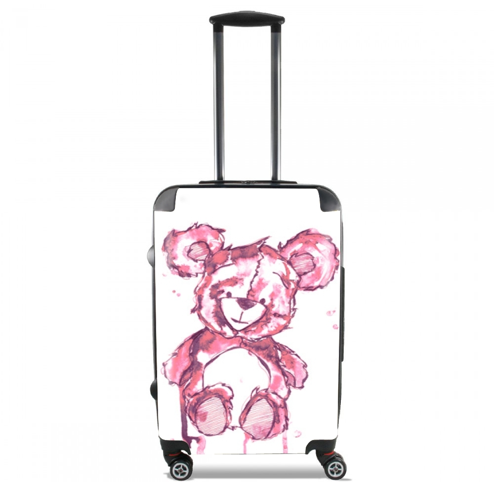  Teddy Bear rosa para Tamaño de cabina maleta
