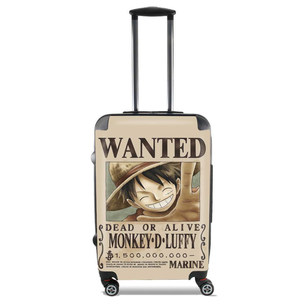  Wanted Luffy Pirate para Tamaño de cabina maleta