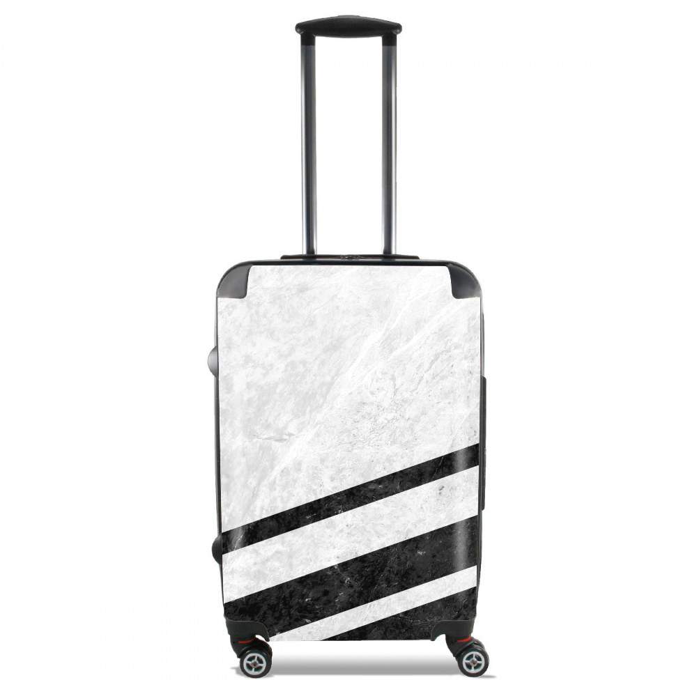  White Striped Marble para Tamaño de cabina maleta