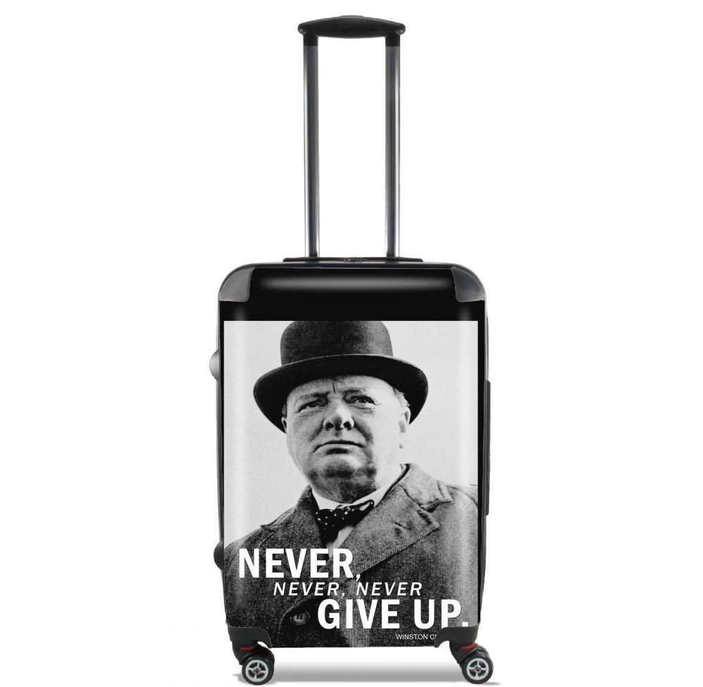  Winston Churcill Never Give UP para Tamaño de cabina maleta